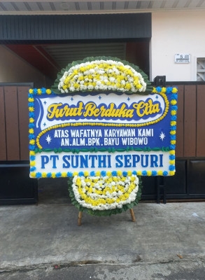 Papan Bunga Duka di Helvetia Timur